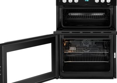 Beko EDC633K 60cm Double Oven Electric Cooker with Ceramic Hob - Black - A/A Rated