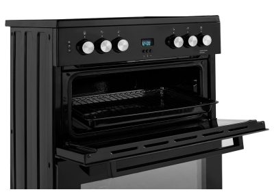 Beko EDC633K 60cm Double Oven Electric Cooker with Ceramic Hob - Black - A/A Rated