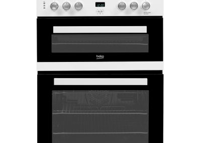 Beko EDC633W 60cm Double Oven Electric Cooker with Ceramic Hob - White - A/A Rated