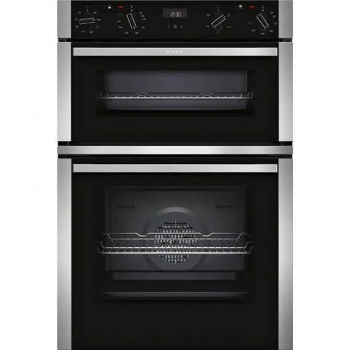 Neff U1ACE2HN0B Built In Double Electric Oven - Stainless Steel - A Rated
