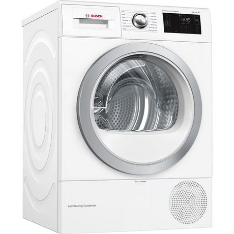 Bosch WTWH7660GB Condenser Tumble Dryer with Heat Pump - White - A++ Energy Rated