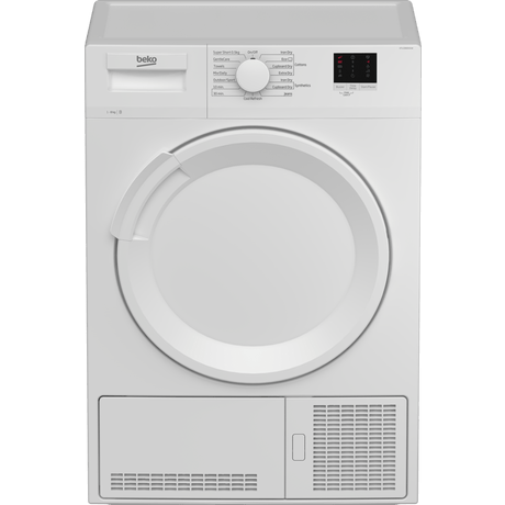 Beko DTLCE80041W 8kg Condenser Tumble Dryer - White - B Energy Rated