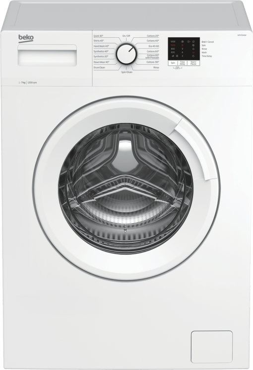 Beko WTK72042W 7kg 1200 Spin Washing Machine with Quick Programme - White