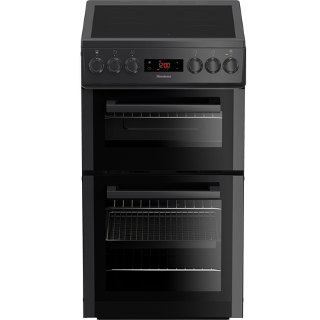 Blomberg HKS951N 50cm Double Oven Electric Cooker with Ceramic Hob - Anthracite