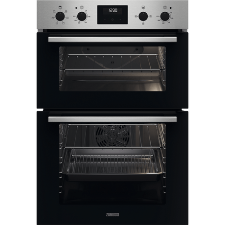 Zanussi ZKCXL3X1 Built In Electric Double Oven - Stainless Steel