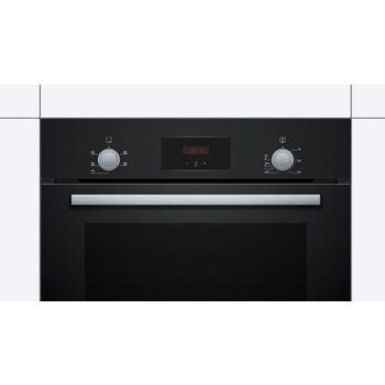 Bosch HHF113BA0B Built In Electric Single Oven With 3D Hot Air - Black