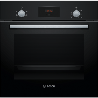 Bosch HHF113BA0B Built In Electric Single Oven With 3D Hot Air - Black