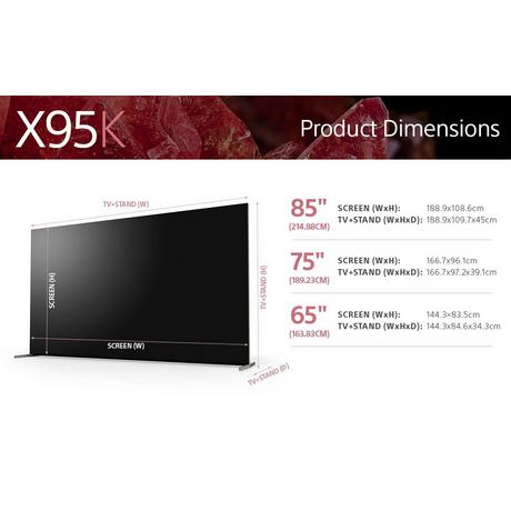 Sony XR65X95KU 65" 4K Ultra HD HDR Google TV  5 Year Warranty
