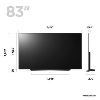LG OLED83C34LA_AEK 83" 4K Smart OLED TV