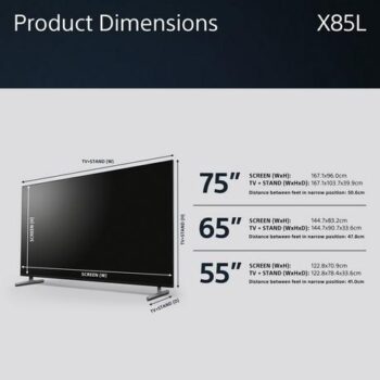 Sony KD75X85LU 75"4K UHD HDR Google Smart TV