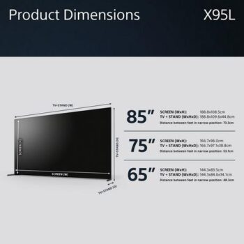 Sony XR75X95LPU 75"4K HDR Google Smart TV