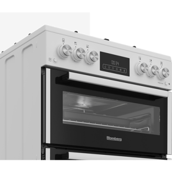 Blomberg GGRN655W 60cm Double Oven Gas Cooker with Gas Hob - White