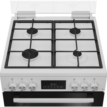 Blomberg GGRN655W 60cm Double Oven Gas Cooker with Gas Hob - White