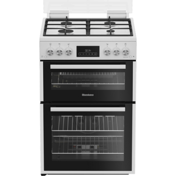 Blomberg GGRN655W 60cm Double Oven Gas Cooker with Gas Hob - White