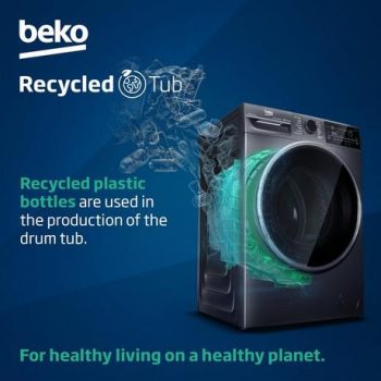 Beko BM1WU3721W 7kg 1200 Spin RecycledTub Washing Machine - White