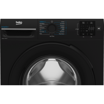 Beko BMN3WT3841B 8kg 1400 Spin RecycledTub Washing Machine - Black