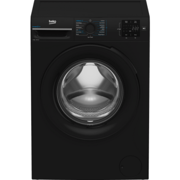 Beko BMN3WT3841B 8kg 1400 Spin RecycledTub Washing Machine - Black