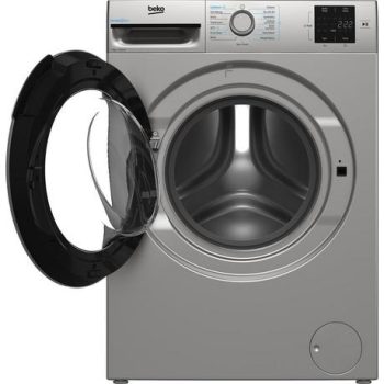 Beko BMN3WT3841S 8kg 1400 Spin RecycledTub Washing Machine - Silver