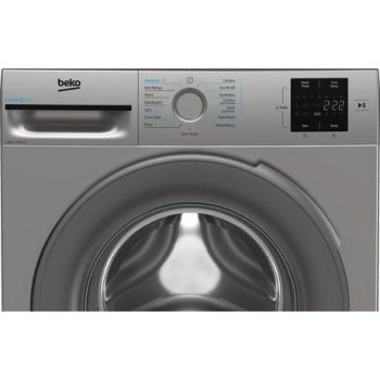 Beko BMN3WT3841S 8kg 1400 Spin RecycledTub Washing Machine - Silver