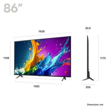 LG 86QNED80T6A.AEK 86" 4K QNED Smart TV