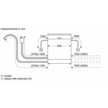 Neff S153HKX03G Integrated Dishwasher - 13 Place Settings