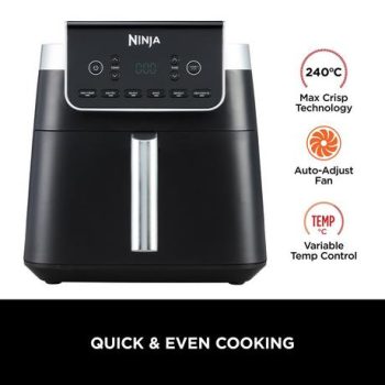 Ninja AF180UK MAX PRO Air Fryer 6.2L - Black