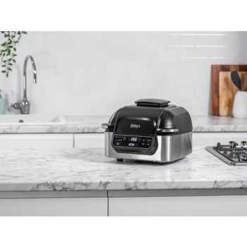 Ninja AG301UK Foodi Health Grill & Air Fryer - Black/Stainless Steel