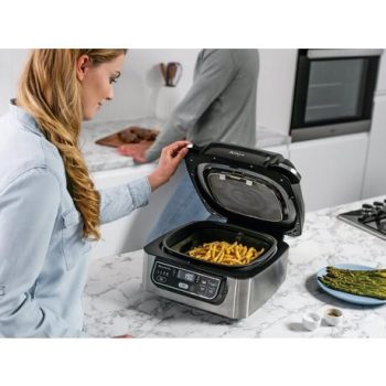 Ninja AG301UK Foodi Health Grill & Air Fryer - Black/Stainless Steel