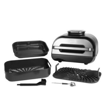 Ninja AG551UK Foodi MAX Health Grill & Air Fryer - Black/Stainless Steel