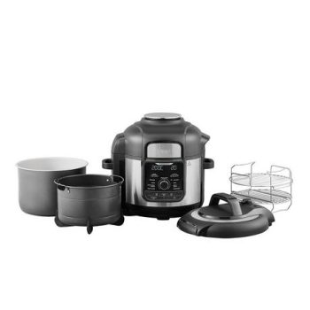 Ninja Foodi OP500UK 7.5L 9-in-1 Multi Pressure Cooker and Air Fryer - Black/Stainless Steel