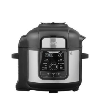 Ninja Foodi OP500UK 7.5L 9-in-1 Multi Pressure Cooker and Air Fryer - Black/Stainless Steel