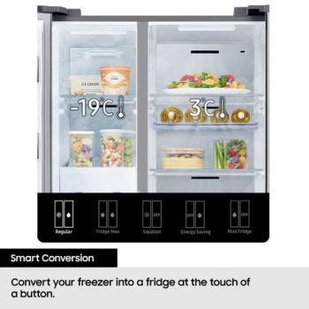 Samsung Series 8 SpaceMax™ RS68A884CSL/EU American-Style Smart Fridge Freezer - Aluminium