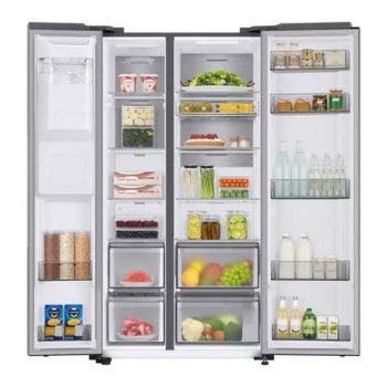 Samsung Series 8 SpaceMax™ RS68A884CSL/EU American-Style Smart Fridge Freezer - Aluminium