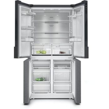 Siemens KF96NAXEAG IQ500 90.5cm Multi Door American Style Fridge Freezer - Black Stainless Steel