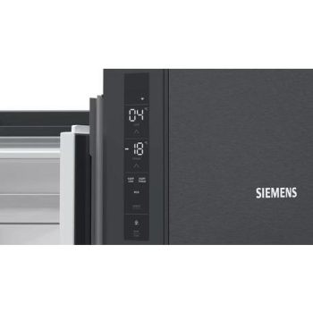 Siemens KF96NAXEAG IQ500 90.5cm Multi Door American Style Fridge Freezer - Black Stainless Steel