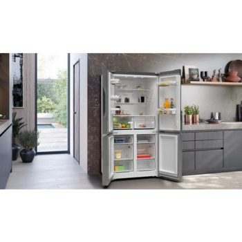 Siemens KF96NVPEAG IQ300 90.5cm French Door American Style Fridge Freezer - Stainless Steel