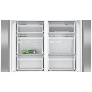 Siemens KF96NVPEAG IQ300 90.5cm French Door American Style Fridge Freezer - Stainless Steel