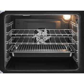 Zanussi ZCV46250WA 55cm Double Electric Cooker with Ceramic Hob - White