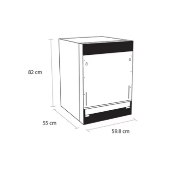 Sensis DWI0113FSDW Integrated Dishwasher with Sliding Hinges