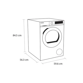 Sensis TDHF018A2W 8kg Heat Pump Tumble Dryer - White