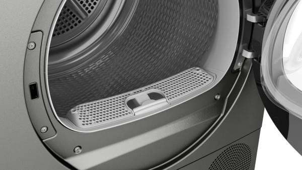 BOSCH WQH246DRGBSeries 6, Heat pump tumble dryer, 9 kg, Cast iron grey